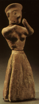 statuina in ceramica di donna, Creta