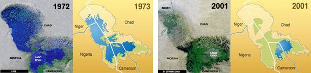 Africa: evaporazione del lago Chad