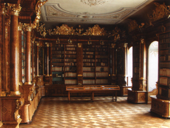 biblioteca monastero Brno